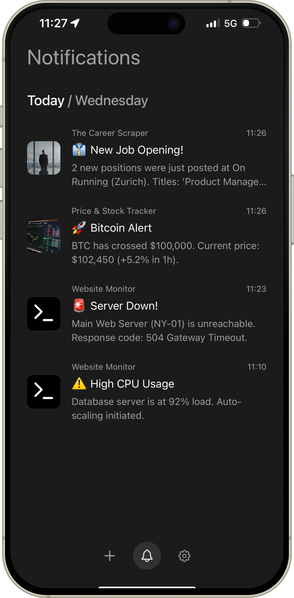 TheNotificationApp Screenshot